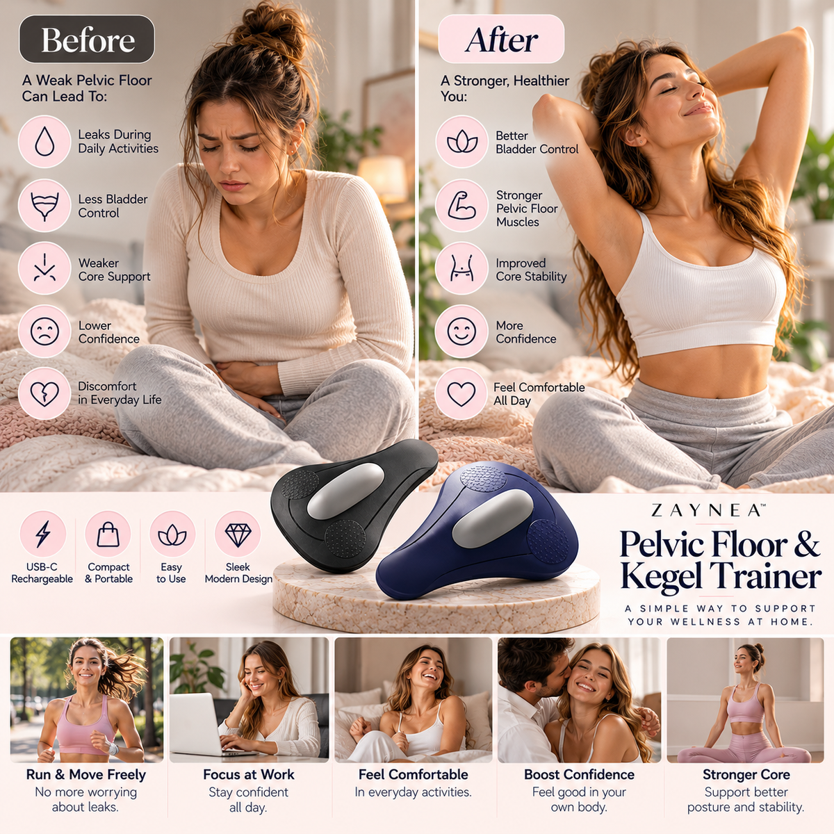 Zaynea™ Pelvic Floor & Kegel Trainer